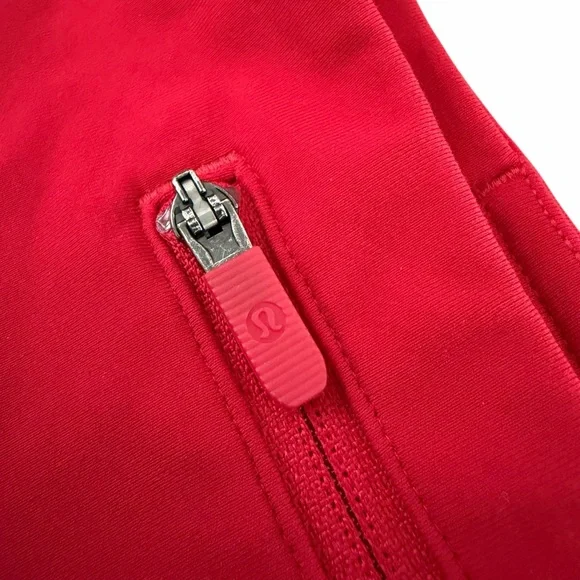 Lululemon Speed Up Shorts Red High Waisted Running Athleisure Workout Size 4 - Picture 9 of 12